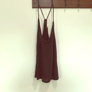 Black soft, flowing tank top